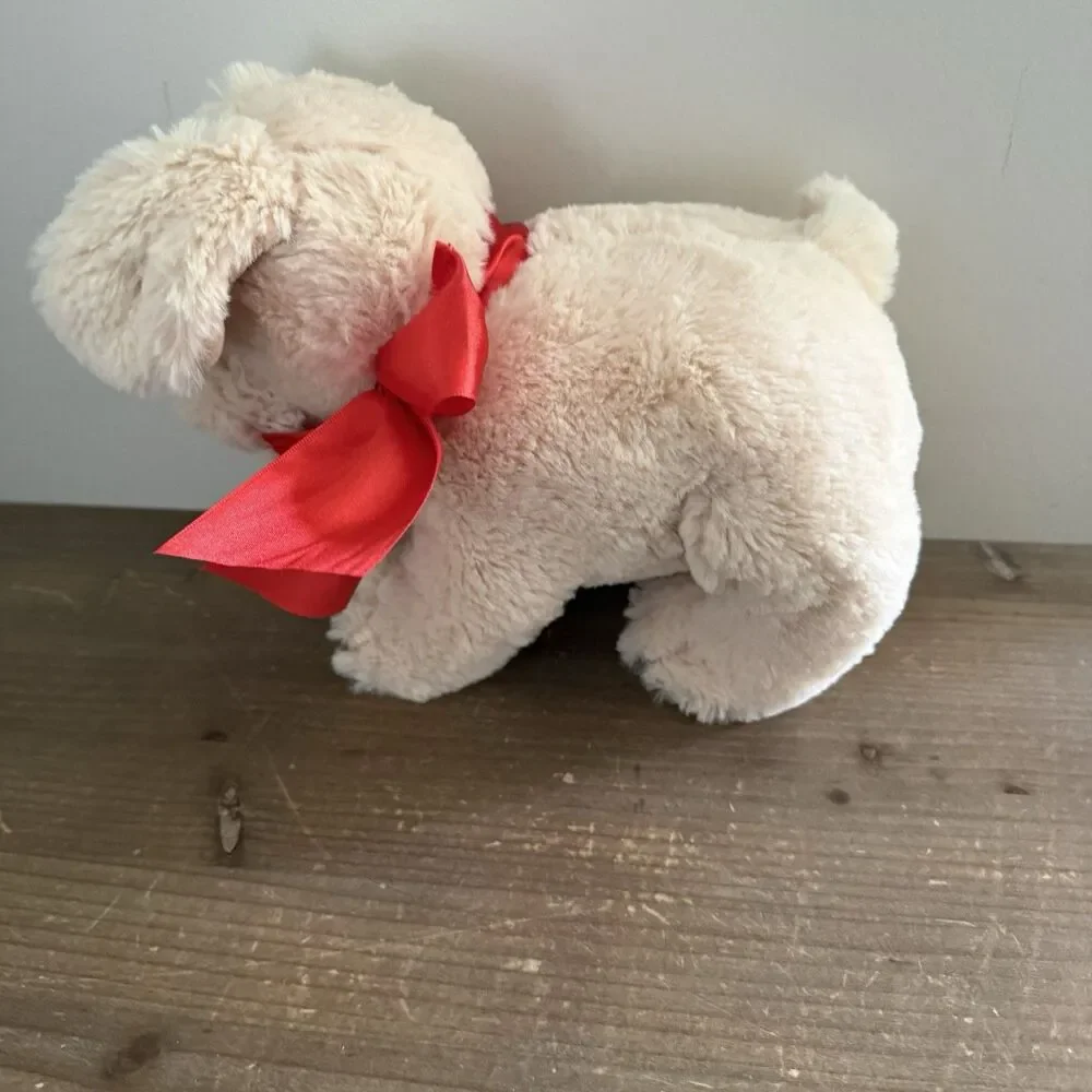 Melissa and Doug “Sunny” Yellow Lab Red Ribbon Bow Puppy Dog Stuffed Animal Toy